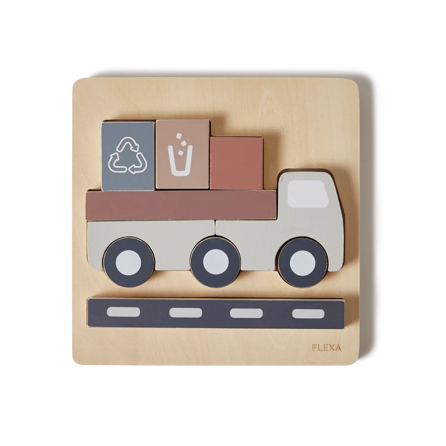 Truck Puzzle, 9 pcs, Handpainted - Image 4