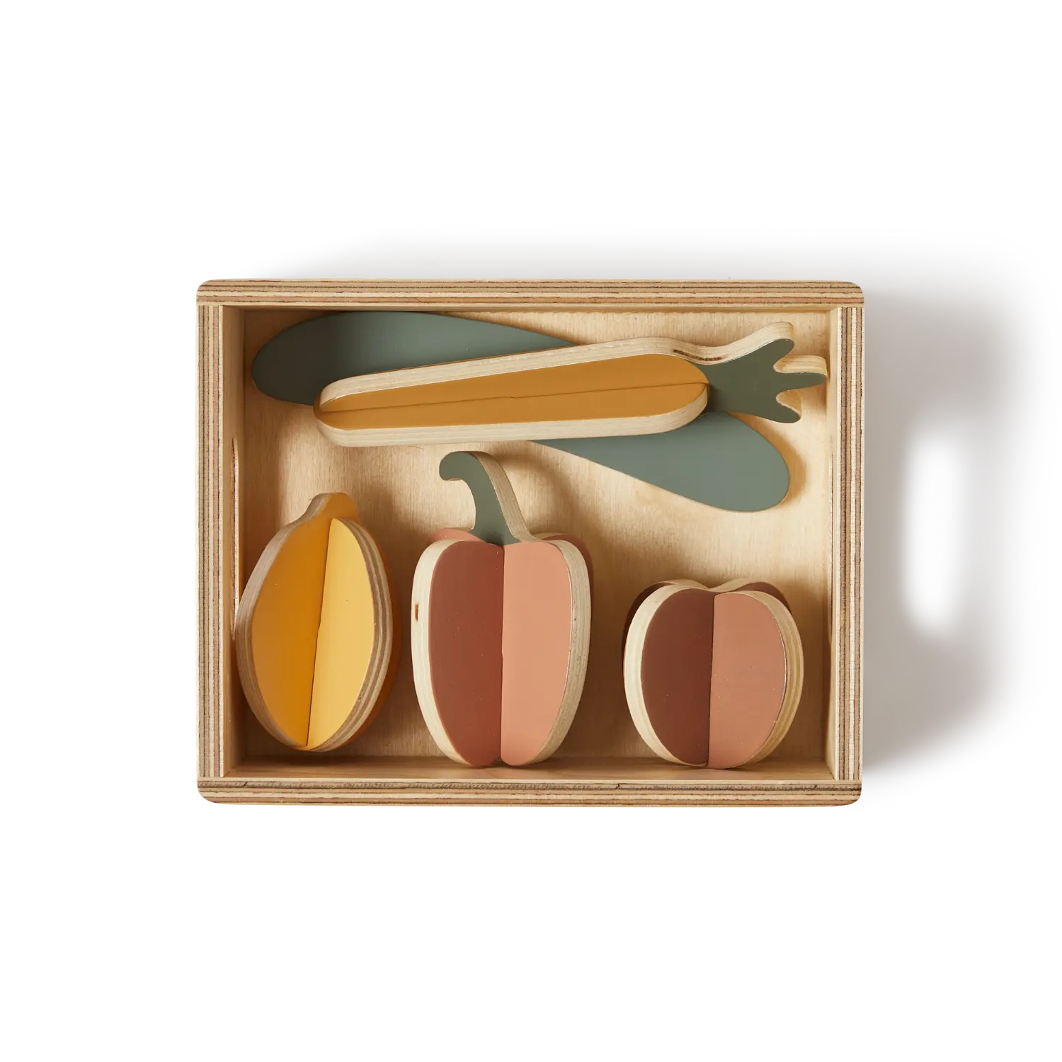 Vegetables, 5 pcs, Handpainted - Image 6
